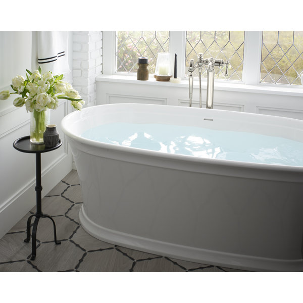 Kohler Memoirs® 66" x 36" Freestanding Soaking Bathtub & Reviews Wayfair